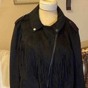 Faux suede jacket